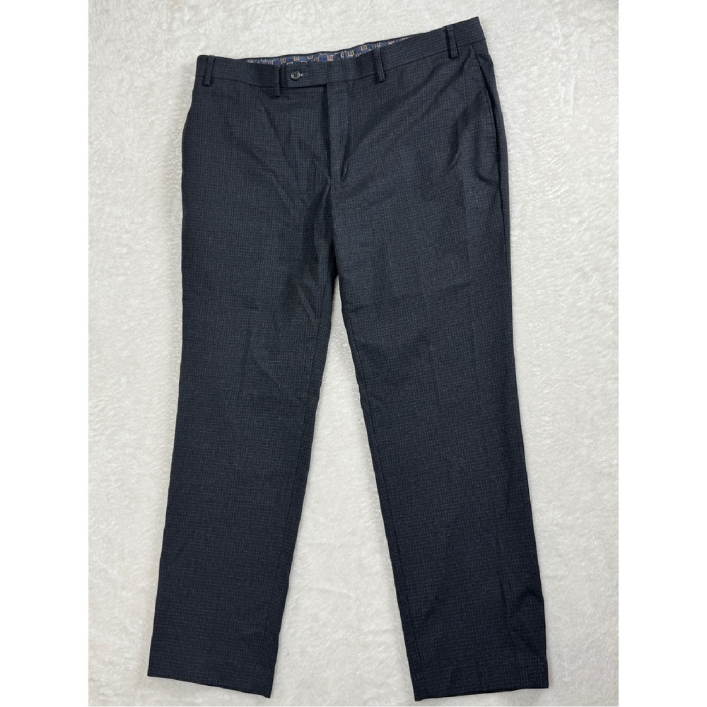 Lauren‎ Ralph Lauren Dress Pants Plaid Stretch Gray Mens 38x30